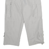 T-TRAXX Womens Polyester Light Grey Cargo Regular Fit Trousers W32 L26 Casual