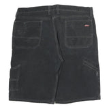 DICKIES Mens Black Cotton Casual Shorts L W40 Workwear Pockets