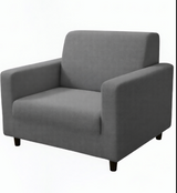Anyseat 1-Seater Sofa Cover – Ash Grey Style Slipcover for Living Room Chair Protection