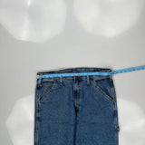 Unbranded Cargo Carpenter Jeans - 36W 30L Blue Cotton