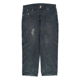 Dickies Carpenter Trousers - 36W 30L Grey Cotton