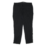 CHICOREE WITH LOVE Womens Cotton Blend Black Relaxed Cargo Trousers W36 L30