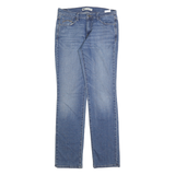 LEVI'S 505 Womens Jeans Blue Regular Straight Denim Medium W29 L34 Classic Fit