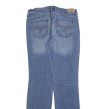 LEVI'S 505 Womens Jeans Blue Regular Straight Denim Medium W29 L34 Classic Fit