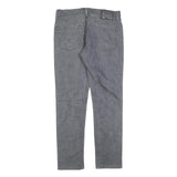 LEVI'S 511 Slim Mens Jeans Grey Slim Skinny Denim Raw W34 L32 Zip Cotton Blend