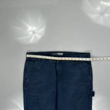 Carhartt Carpenter Trousers - 38W 30L Blue Cotton