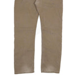 DICKIES Mens Cotton Blend Beige Regular Fit Straight Leg Trousers W36 L31