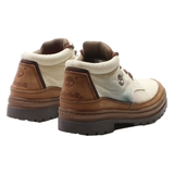 TIMBERLAND Lace-Up Boots Cream Synthetic Womens UK 5.5