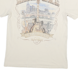 Mens Cream Hard Rock Cafe Nashville Graphic T-Shirt M Short Sleeve Crew Neck
