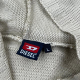 Diesel Hoodie - Large Beige Cotton