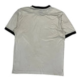 Adidas Striped Football Shirt - Large Black Polyester