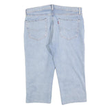 LEVI'S Mens Jeans Blue Regular Straight Denim Light W36 L21 Cotton Blend Zip