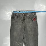 Ecko Unltd Hip Hop Jeans - 36W 24L Grey Cotton