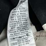 Carhartt Double Knee Overalls - Medium Black Cotton