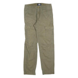 DICKIES Mens Cotton Blend Green Regular Straight Trousers W28 L30 Workwear