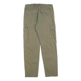 DICKIES Mens Cotton Blend Green Regular Straight Trousers W28 L30 Workwear