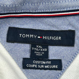 Tommy Hilfiger Striped Polo Shirt - 2XL Navy Cotton