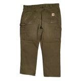 Carhartt Carpenter Trousers - 37W 30L Brown Cotton