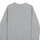 NIKE Mens Grey Crew Neck M Casual Cotton Blend Sweatshirt Pullover