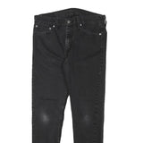 LEVI'S Mens Slim Black Denim Slim Jeans W30 L27 Casual Stylish Zip Closure