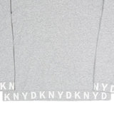 DKNY Womens Grey Cotton Blend Crew Neck Sweatshirt M Logo Print Casual