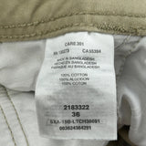 Lee Cargo Shorts - 36W 11L Beige Cotton