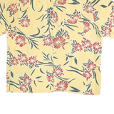 NATURAL ISSUE Mens Yellow & Red Floral Shirt XL Lightweight Cotton Blend Summer