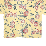 NATURAL ISSUE Mens Yellow & Red Floral Shirt XL Lightweight Cotton Blend Summer
