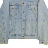 LEVI'S Mens Blue Denim Button Jacket XL Cotton Classic Casual Vintage
