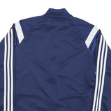 ADIDAS Mens Blue & White Zip Polyester Blend Jacket S Sports Track Top