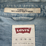 Levis Denim Shirt - XL Light Wash Cotton