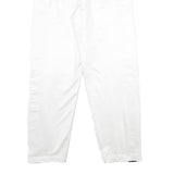 CHAMPION Mens Joggers White & Black S W24 L28 Logo Tape Casual Bottoms