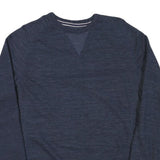CHAMPION Mens Blue Cotton Blend Crew Neck L Sweatshirt Pullover Casual