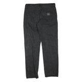 CARHARTT Womens Regular Black Denim Jeans Cotton Blend W34 L32 Classic Zip