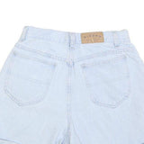 RIDERS Womens Shorts Blue Denim Casual S W28 Roll Hem Relaxed Fit