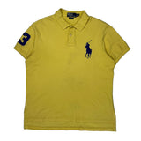 Big Pony Polo By Ralph Lauren Polo Shirt - XL Yellow Cotton