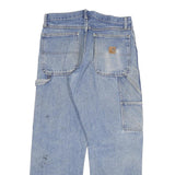 CARHARTT Mens Jeans Blue Relaxed Loose Denim Light W32 L30 Workwear Casual