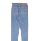 LEVI'S Womens Blue Denim Regular Skinny Jeans W26 L32 Classic Zip Pockets