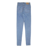 LEVI'S Womens Blue Denim Regular Skinny Jeans W26 L32 Classic Zip Pockets
