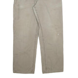 CARHARTT Mens Cotton Blend Relaxed Beige Workwear Trousers W36 L32