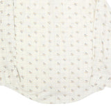 CARRIGE HOUSE Mens Cream & Brown Floral Cotton Blend Shirt L Lightweight Checked
