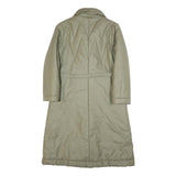 CARMA Womens Beige Puffer Jacket S Polyester Blend Long Sleeve Zip Closure