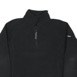 BERGHAUS Womens Black Pullover Outdoor Fleece Jumper Plain Crew Neck M Relaxed