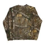 Scent Blocker Camo Long Sleeve T-Shirt - Large Brown Cotton Blend