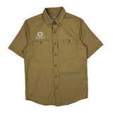 Greentech Renewables Logo Carhartt Short Sleeve Shirt - Medium Khaki Cotton