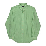 Ralph Lauren Striped Shirt - Large Green Cotton