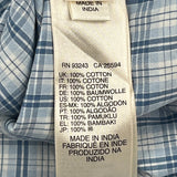 Diesel Checked Short Sleeve Shirt - Large Blue Cotton