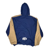 Vintage Brigham Young University Nike College Windbreaker - Large Beige Polyester