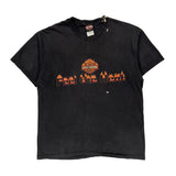 Harley Davidson Graphic T-Shirt - Large Black Cotton