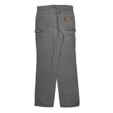 Durable Workwear Carhartt Cargo Carpenter Pants - 30W 34L Gray Cotton